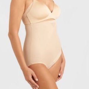 NEW! SlimShaper by Miracle Brands Women's High-Waisted Tummy Tuck Briefs L